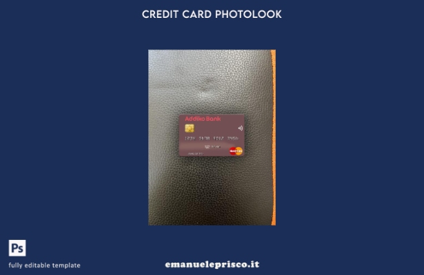modello frontale photolook mastercard Slovenia Addiko Bank stile verificato